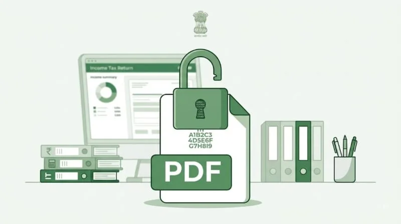 how to open income tax notice 143(1) password protected PDF