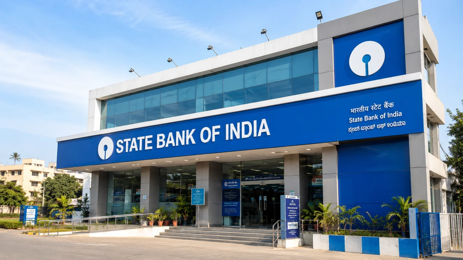State Bank of India SBI branch building